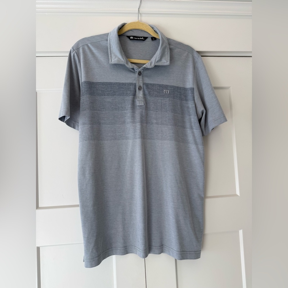 Travis Mathew Light Gray Polo Shirt